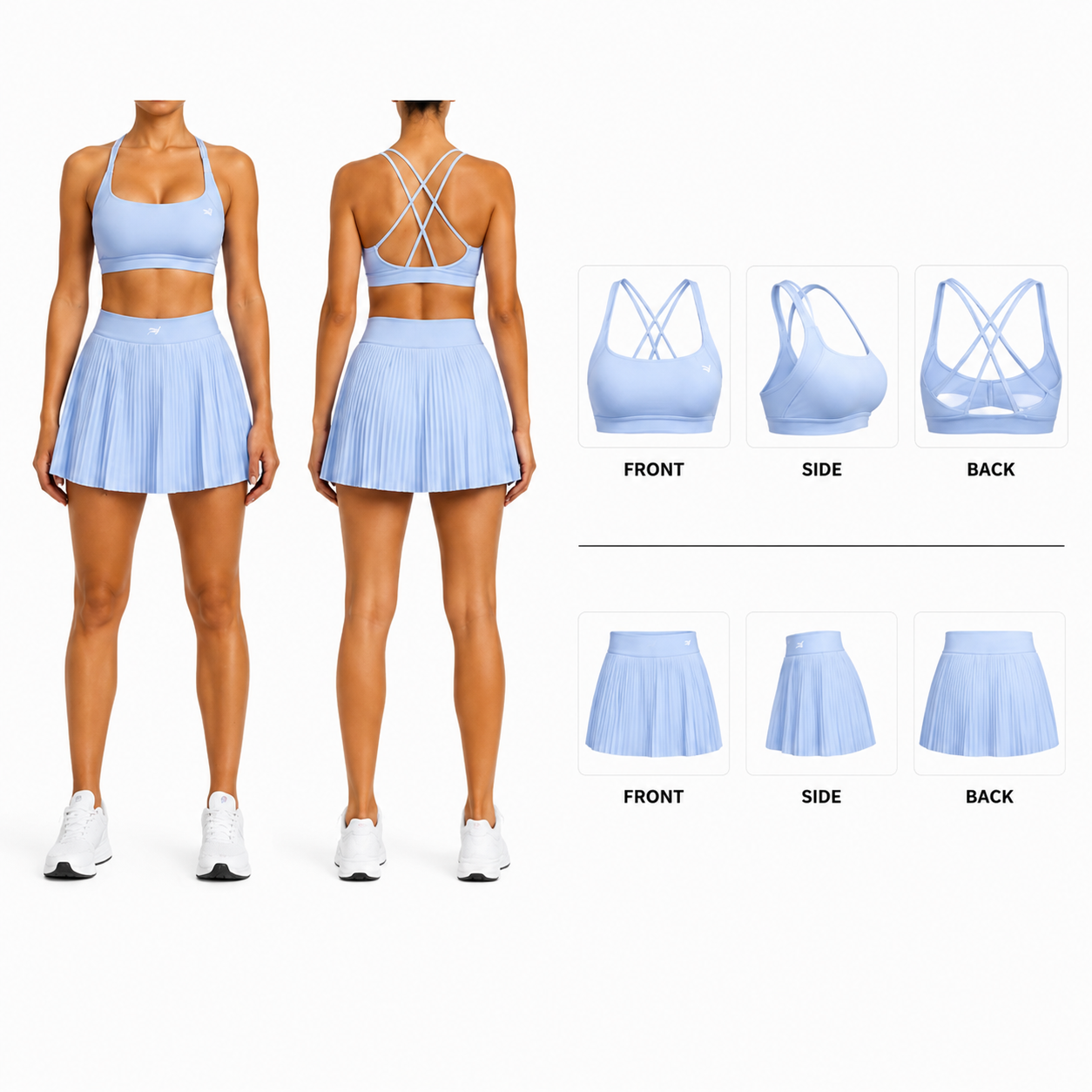 Ace Pleated Court Set