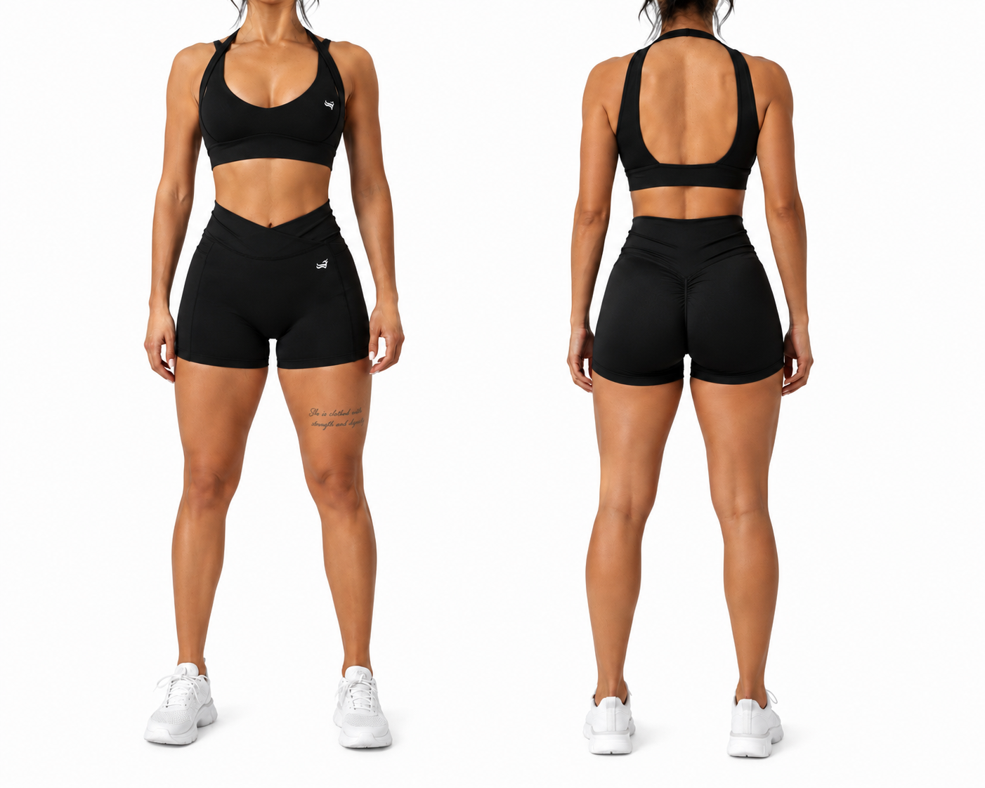 Pivot Short Set Black