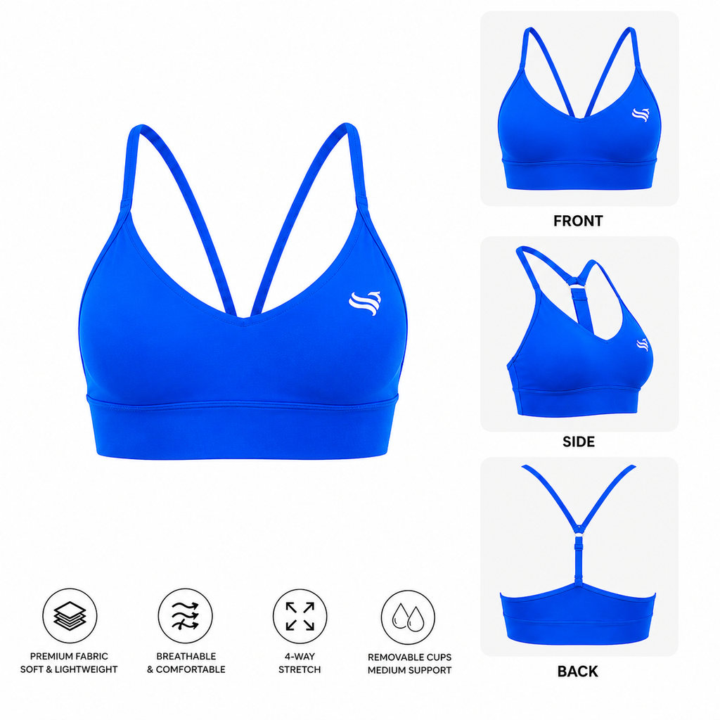 Horizon Scoop Legging Set Electric Blue