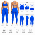 Horizon Scoop Legging Set Electric Blue