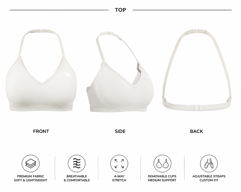 Short Set Neck Strap Bone