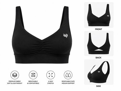Drift Wide-Leg Lounge Set Black