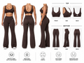 Drift Wide-Leg Lounge Set Brown