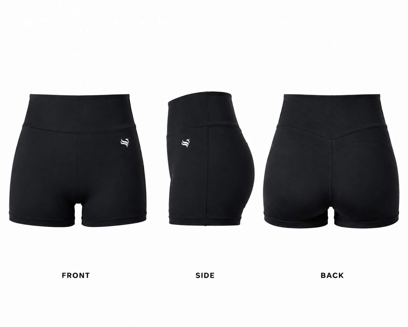 Pivot Crossback Short Set Black