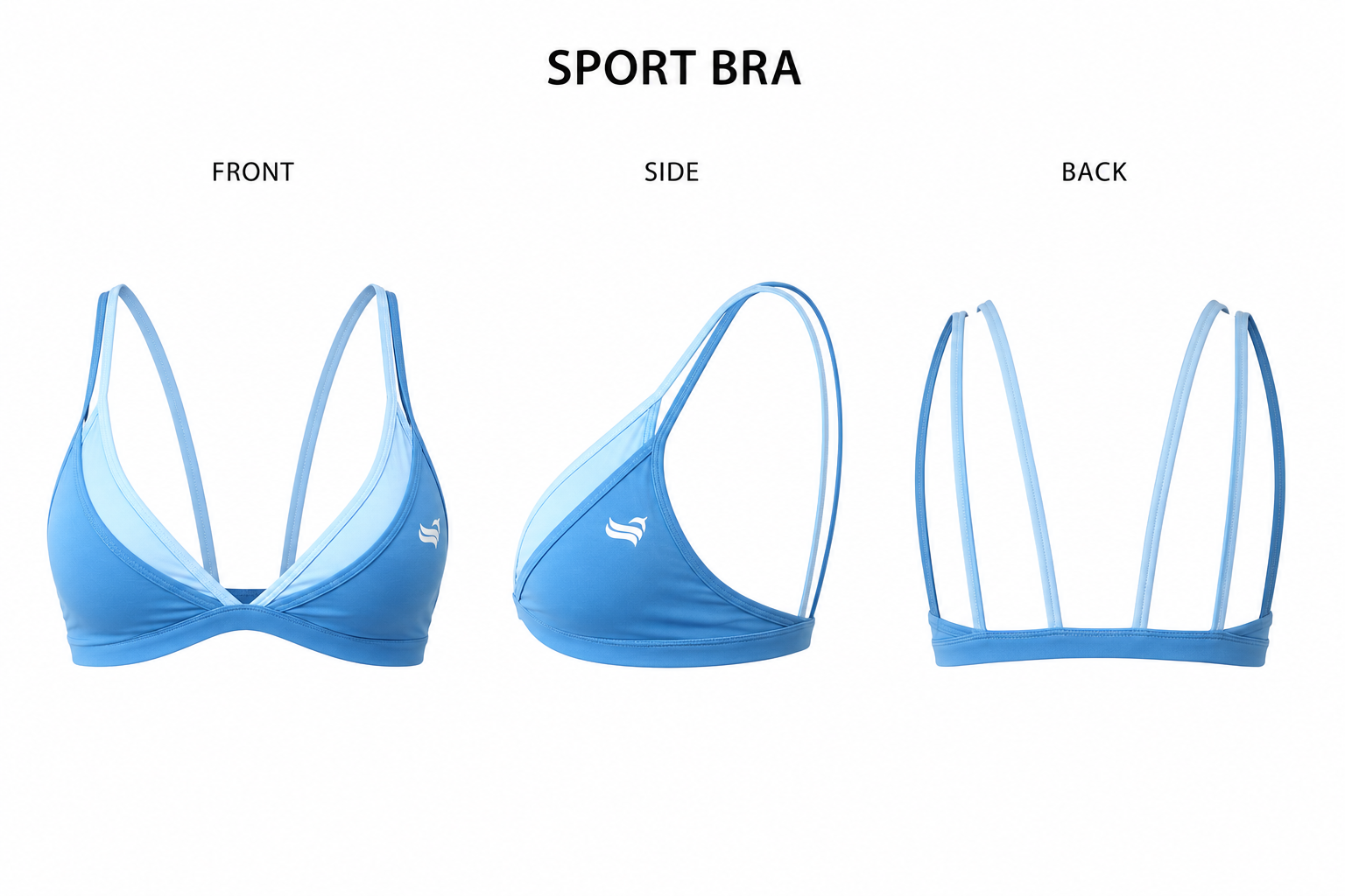 Summit V-Bra Short Set Blue