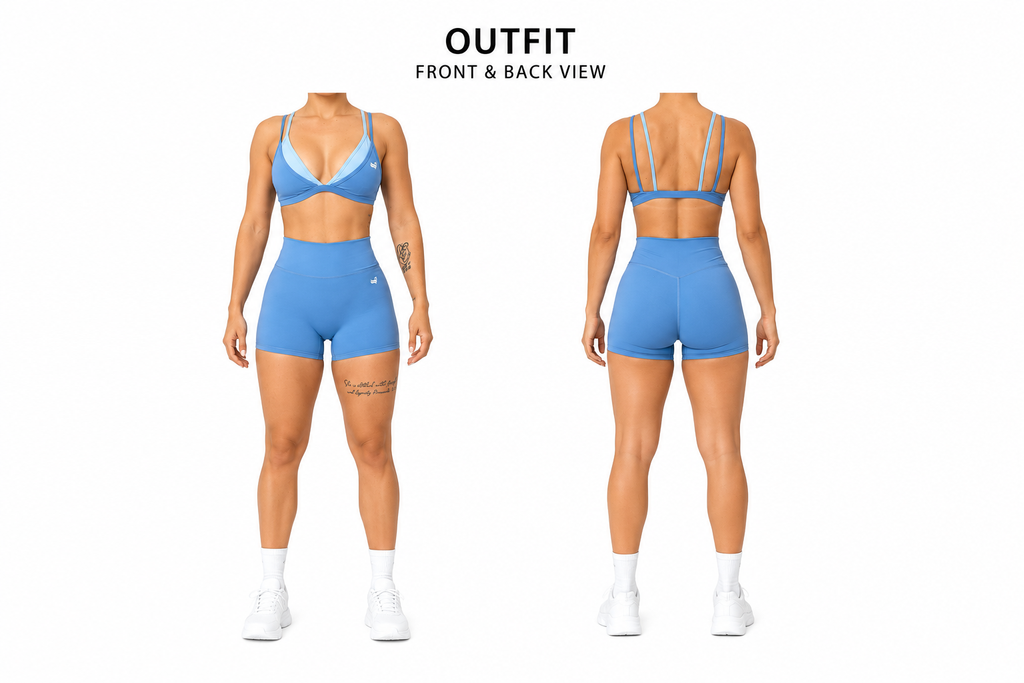 Summit V-Bra Short Set Blue