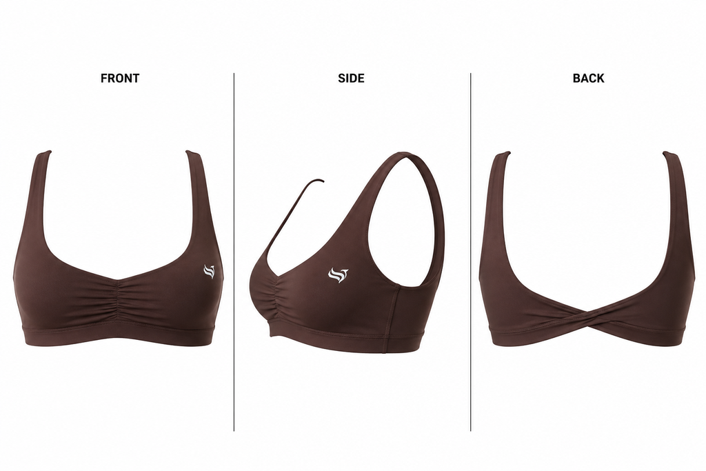 Grove Ruched Legging Set Brown