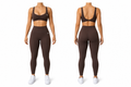 Grove Ruched Legging Set Brown